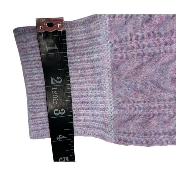 NWT Design History Ombre Cable Knit Long Sleeve V-neck Collar Sweater-Girls M - Picture 14 of 14